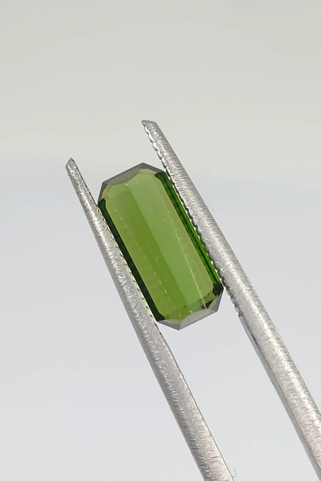 1.6ct Natural Green Tourmaline Emerald Cut loose Gemstone from Nigeria — view 6